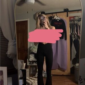 Aerie Black Wide Leg Pants